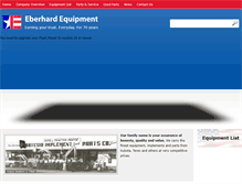Tablet Screenshot of eberhardequipment.com